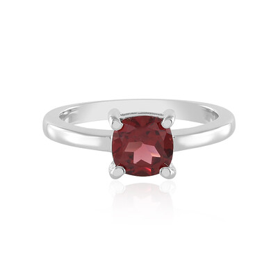 Anello in argento con Granato Mozambico
