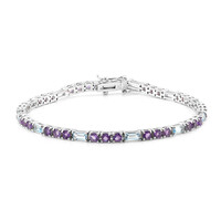 Bracciale in argento con Topazio Blu Cielo