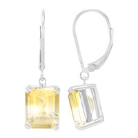 Orecchini in argento con Citrino Bicolore