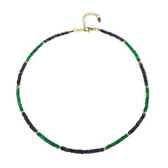 Collana in argento con Opale Verde dell'Etiopia (Riya)