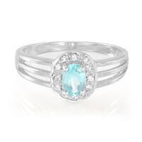 Anello in argento con Apatite Blu
