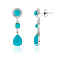 Orecchini in argento con Turchese Sleeping Beauty