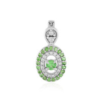 Ciondolo in argento con Tsavorite della Tanzania
