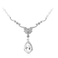 Collana in argento con Topazio Bianco