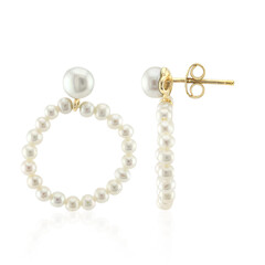 Orecchini in argento con Perla d'Acqua Dolce Bianca (TPC)