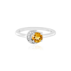 Anello in argento con Citrino