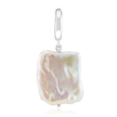 Ciondolo in argento con Perla d'Acqua Dolce Bianca (TPC)