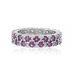 Anello in argento con Rodolite