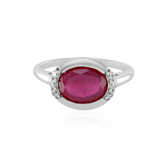 Anello in argento con Rubino del Madagascar