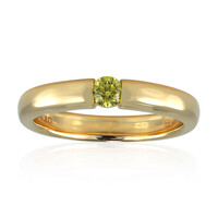 Anello in oro con Diamante Giallo VS1