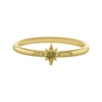 Anello in argento con Diamante Giallo I3