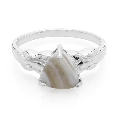 Anello in argento con Agata Botswana