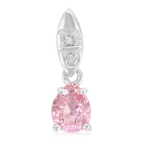 Ciondolo in argento con Zaffiro Padparadscha