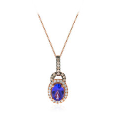 Collana in oro con Tanzanite AAA