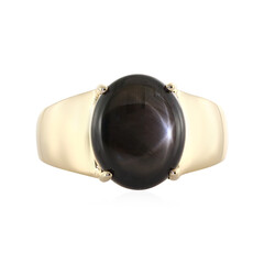 Anello in oro con Zaffiro Stellato Nero