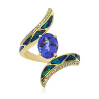 Anello in oro con Tanzanite AAA (CIRARI)