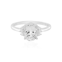 Anello in argento con Topazio Bianco