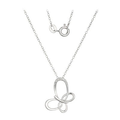 Collana in argento con Diamante I3 (I)