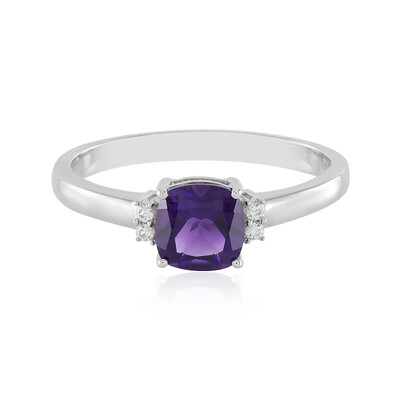 Anello in argento con Ametista Zambiana