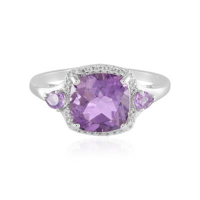 Anello in argento con Ametista Rose de France