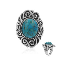 Anello in argento con Turchese Kingman Mohave Blu (Art of Nature)