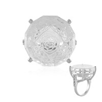 Anello in argento con Quarzo Bianco