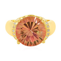Anello in argento con Topazio Mistico Pesca