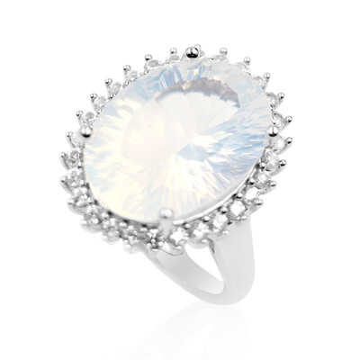 Anello in argento con Quarzo Blue Moon