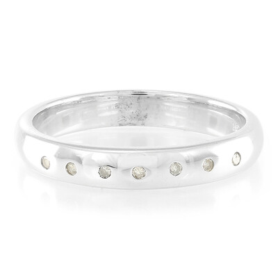 Anello in argento con Diamante Champagne