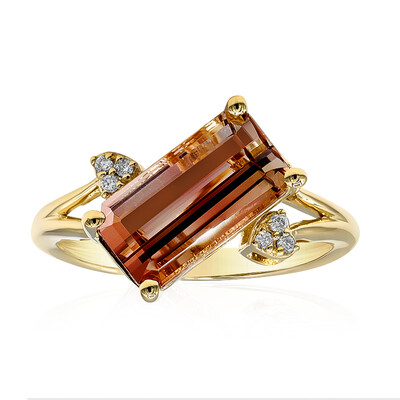 Anello in oro con Tormalina Neon del Congo (CIRARI)