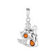 Ciondolo in argento con Ambra Baltica (dagen)