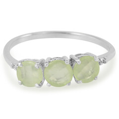 Anello in argento con Prehnite