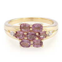 Anello in oro con Zaffiro Padparadscha (non riscaldato) (AMAYANI)