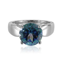 Anello in argento con Topazio Nettuno
