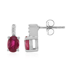 Orecchini in argento con Rubino Bemainty