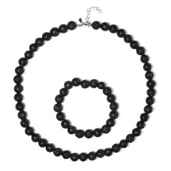 Parure in argento con Perla di Lava