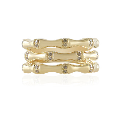 Anello in oro con Diamante Champagne I2 (de Melo)