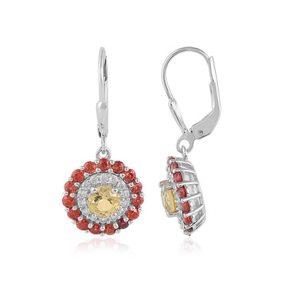 Orecchini in argento con Berillo Giallo
