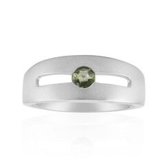 Anello in argento con Zaffiro Verde di Tuléar  (Pallanova)