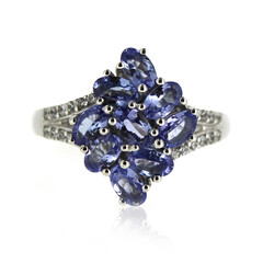 Anello in argento con Tanzanite