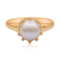 Anello in argento con Perla di Acqua Dolce (TPC)