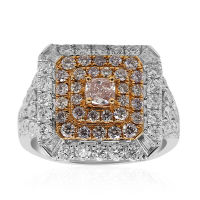 Anello in oro con Diamante Rosa I1 (CIRARI)