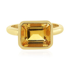 Anello in argento con Citrino