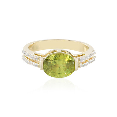 Anello in oro con Sfene