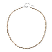 Collana in argento con Zircone Cognac