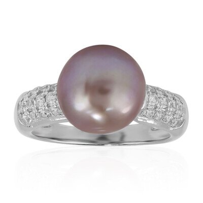 Anello in argento con Perla Ming (TPC)