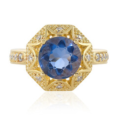 Anello in argento con Fluorite Cangiante