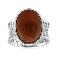 Anello in argento con Amazzonite Cioccolato