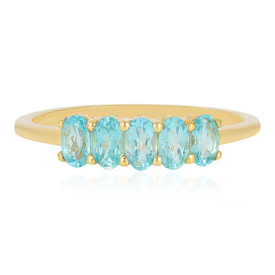 Anello in argento con Apatite Blu