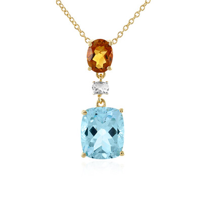 Collana in argento con Topazio Blu Cielo